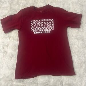 Vans Men's Burgundy Graphic Tee Classic Fit Sz Small